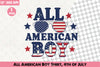All American Boy Shirt Clipart Bundle
