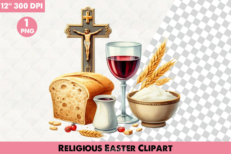 Religious Easter Clipart Bundle - CraftNest - Digital Crafting and Art