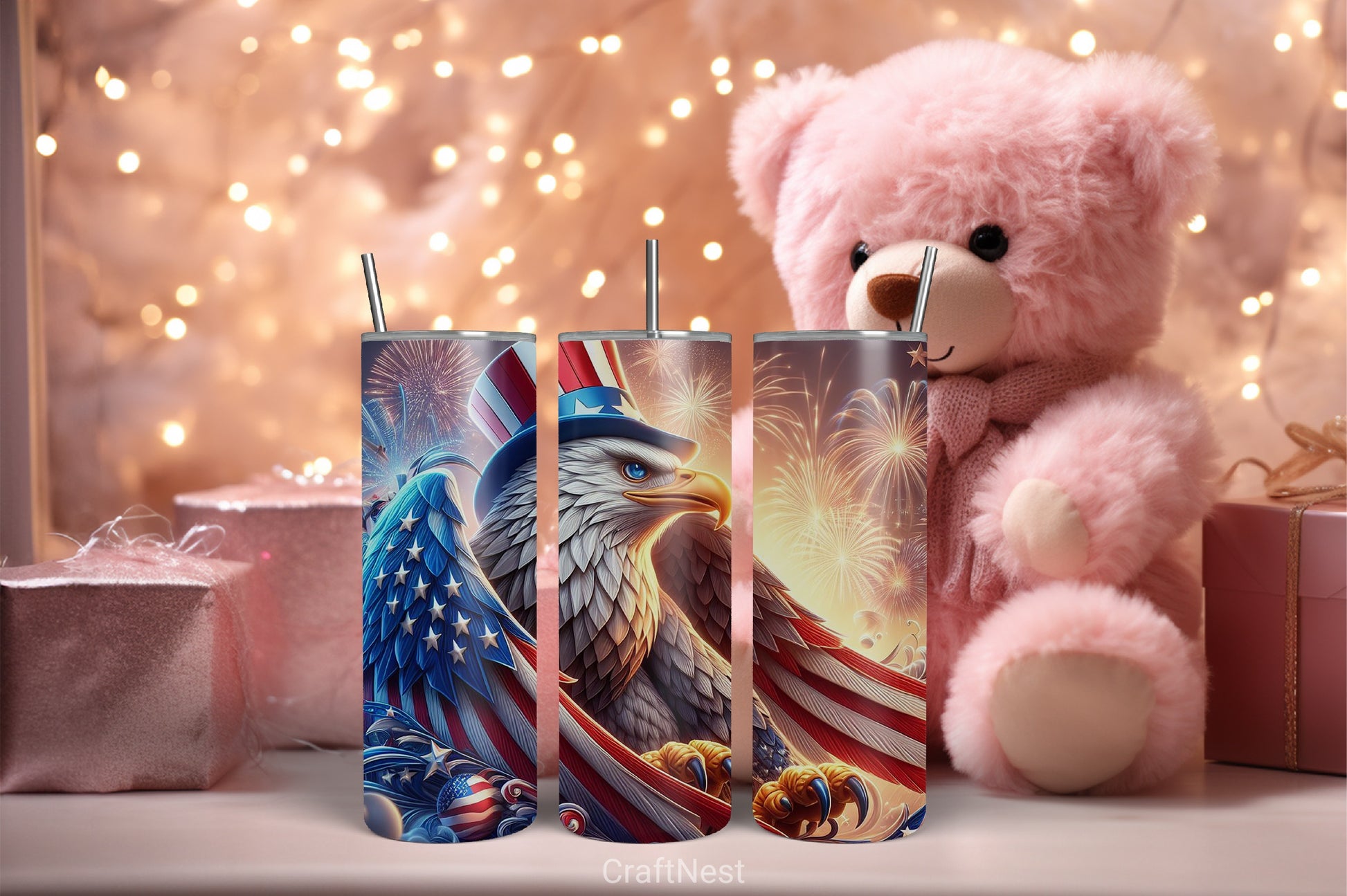 4th of July Tumbler Wrap Bundle 94 - CraftNest - Digital Crafting and Art