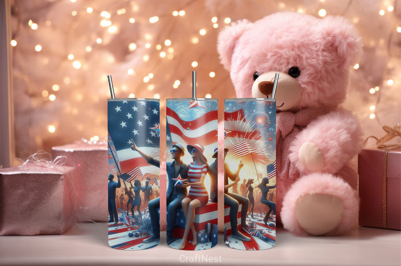 4th of July Tumbler Wrap Bundle 127 - CraftNest - Digital Crafting and Art