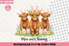 Easter Cows Clipart Bundle