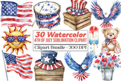 4th of July Clipart Bundle 1234 - CraftNest - Digital Crafting and Art