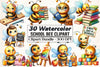 Back to School Bee Clipart Bundle 3