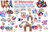 4th of July Balloon Clipart Bundle