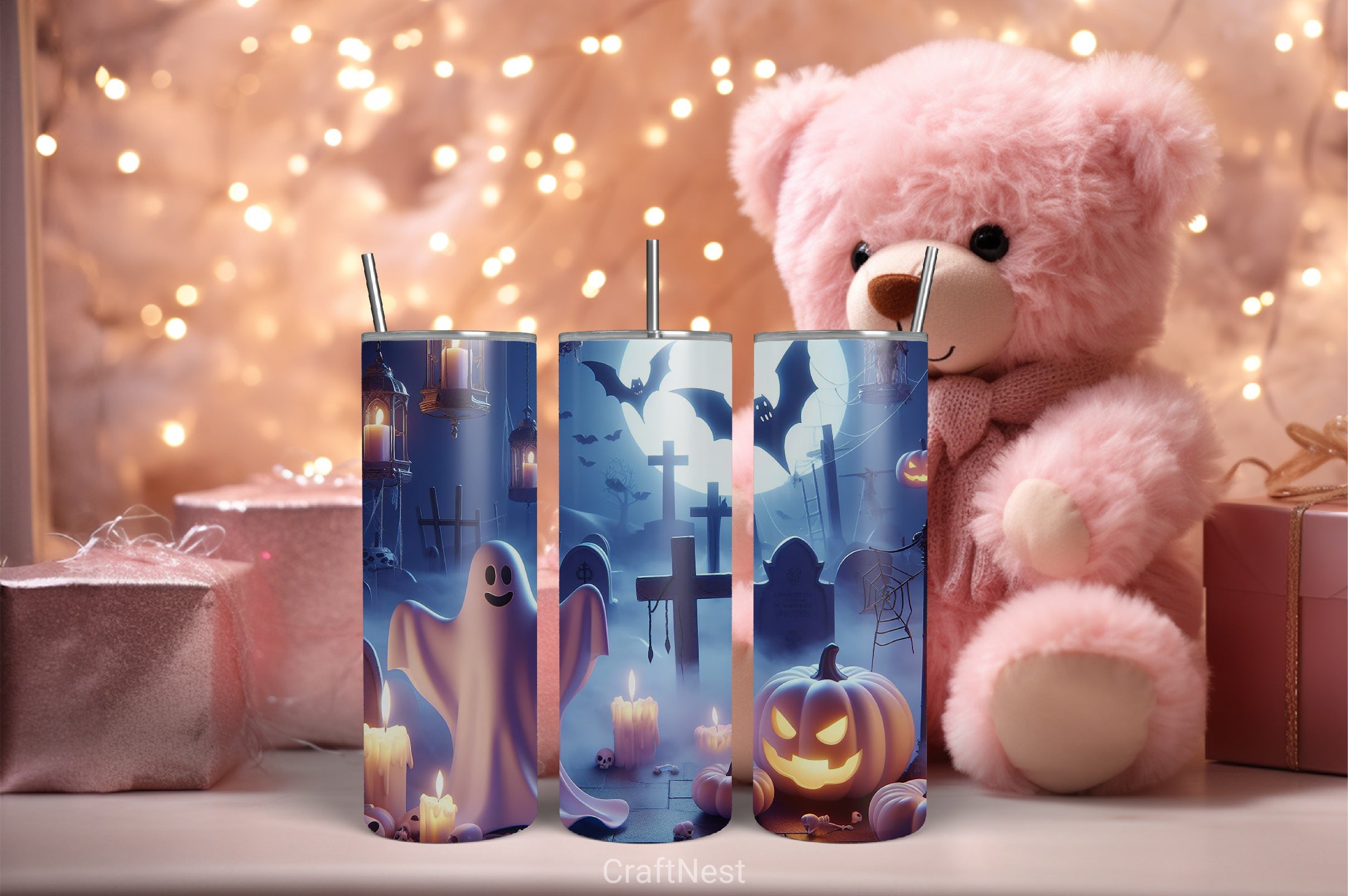 Halloween Tumbler Wrap Bundle 49 - CraftNest - Digital Crafting and Art