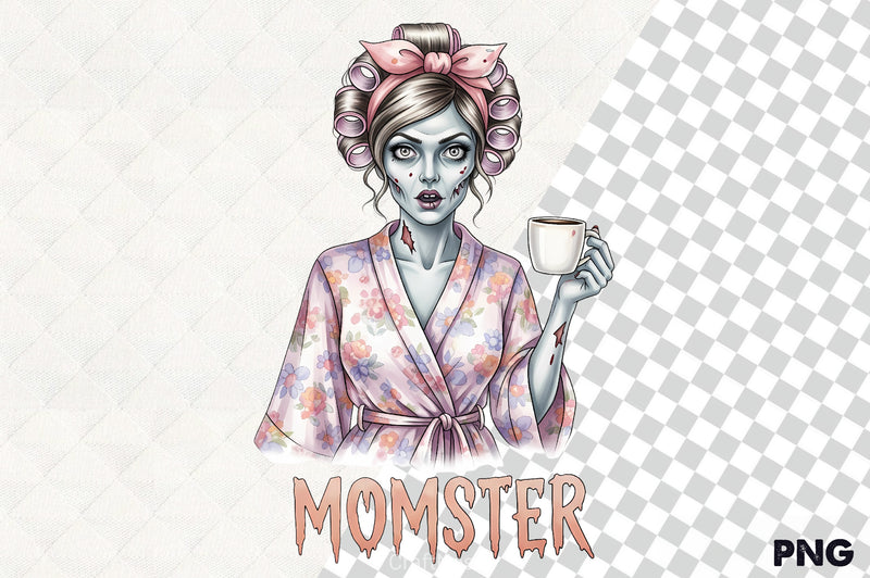 Morning Momster Clipart Bundle - CraftNest - Digital Crafting and Art