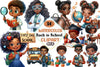 Black Kids Back to School Clipart Bundle