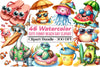 Cute Funny Beach Day Clipart Bundle 1