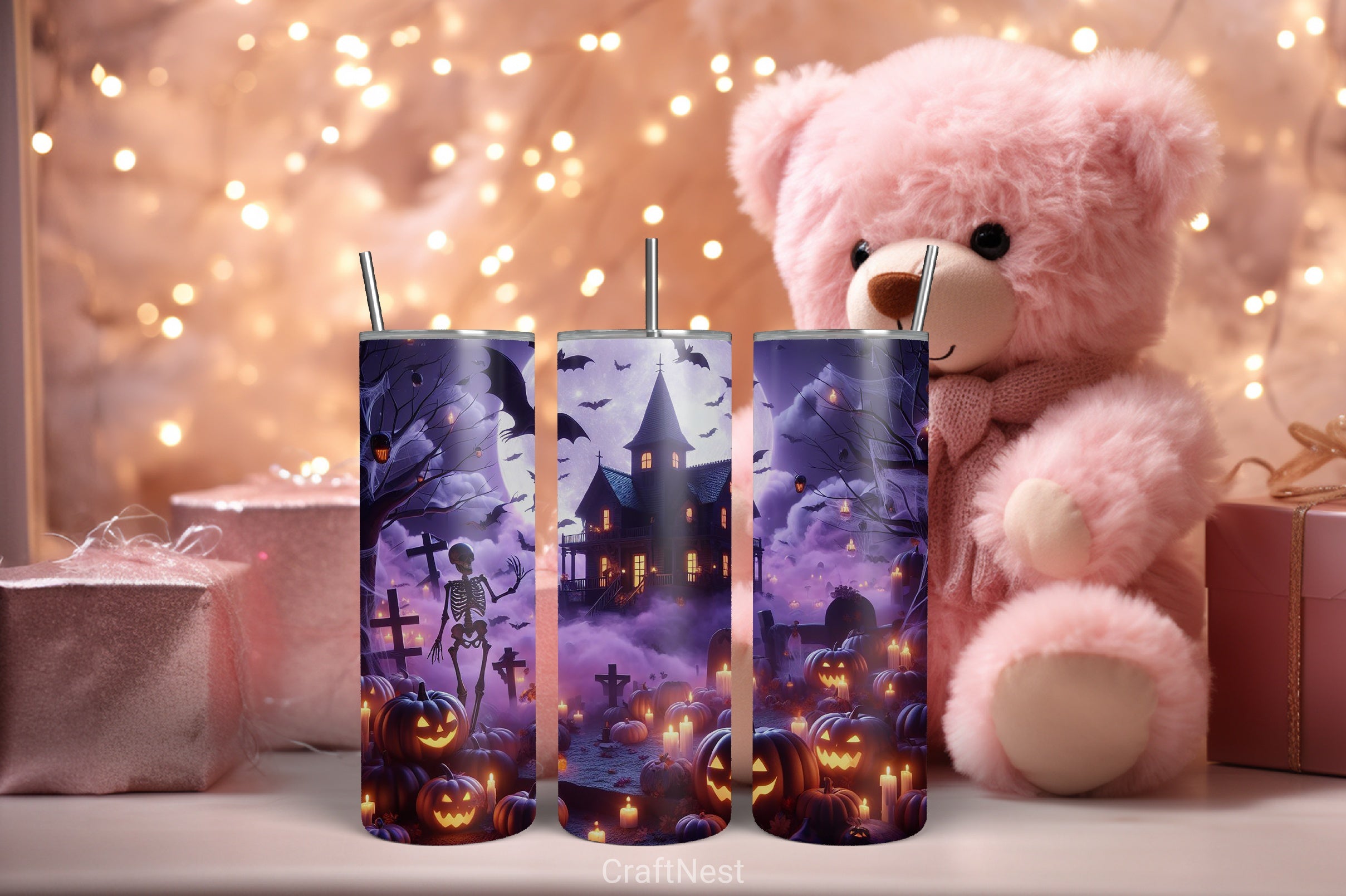 Halloween Tumbler Wrap Bundle 18 - CraftNest - Digital Crafting and Art