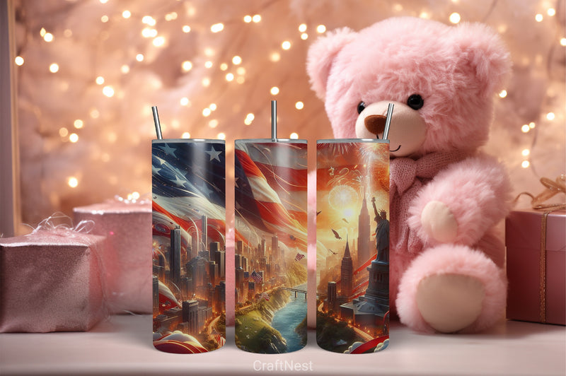 4th of July Tumbler Wrap Bundle 33 - CraftNest - Digital Crafting and Art