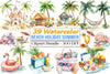 Beach Holiday Summer Clipart Bundle