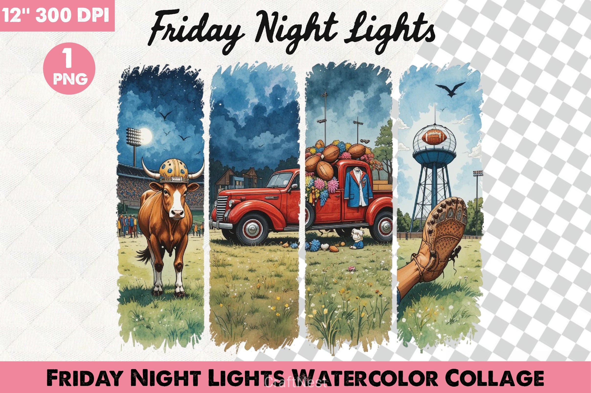 Friday Night Lights Clipart Bundle - CraftNest - Digital Crafting and Art