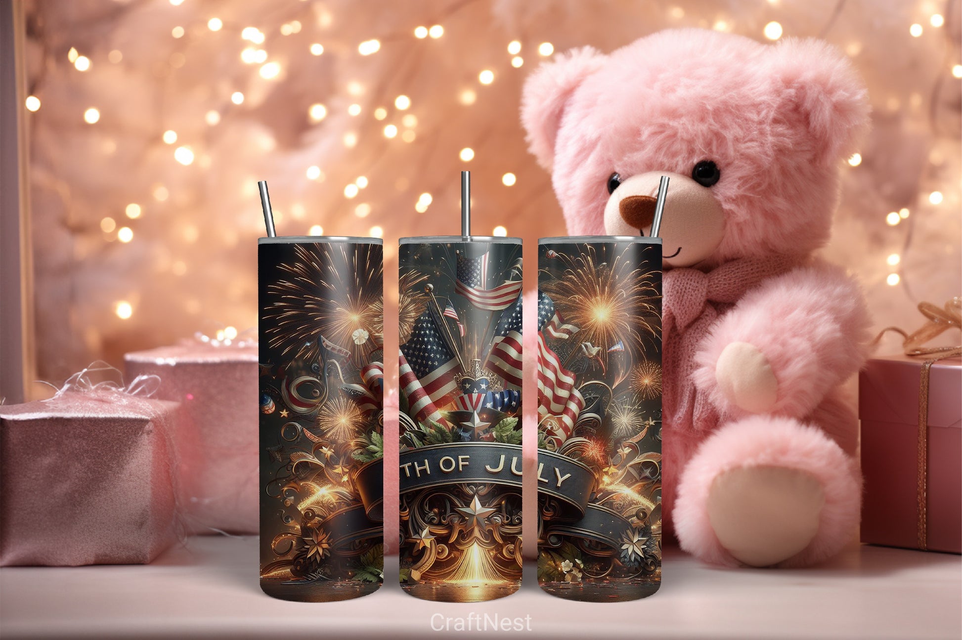 4th of July Tumbler Wrap Bundle 53 - CraftNest - Digital Crafting and Art