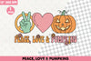 Peace Love Pumpkins Clipart Bundle