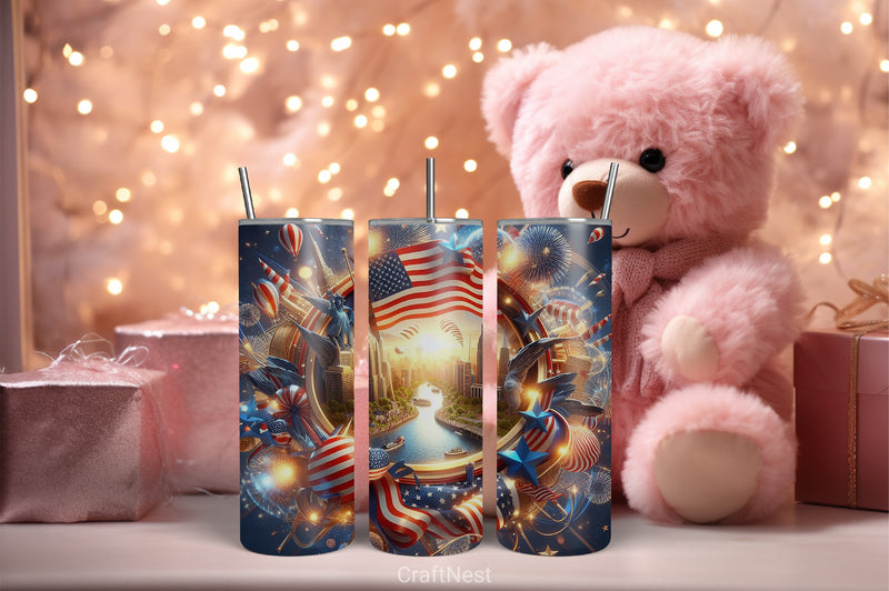4th of July Tumbler Wrap Bundle 16 - CraftNest - Digital Crafting and Art