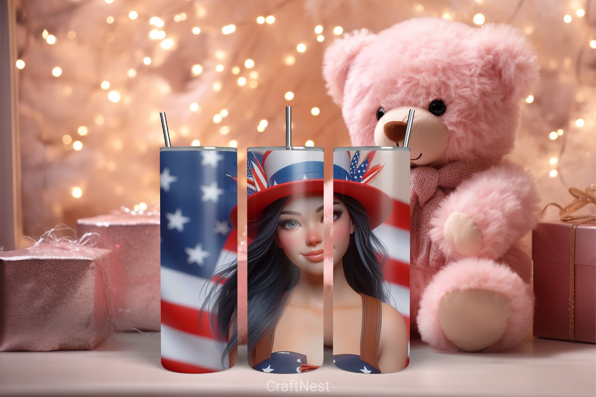 4th of July Tumbler Wrap Bundle 72 - CraftNest - Digital Crafting and Art