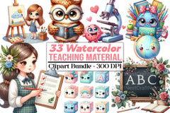 Teaching Material Clipart Bundle 1 - CraftNest - Digital Crafting and Art