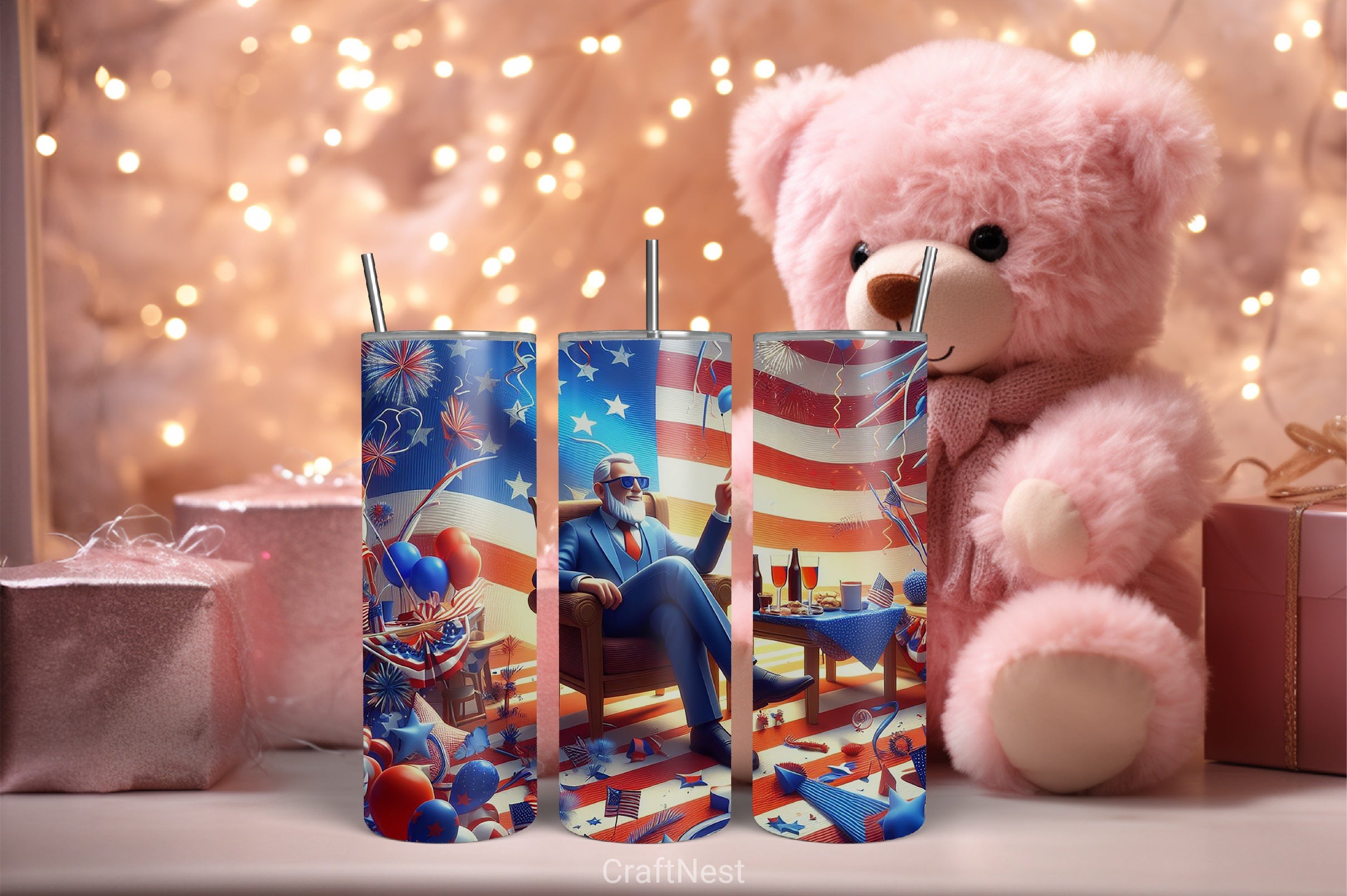 4th of July Tumbler Wrap Bundle 89 - CraftNest - Digital Crafting and Art