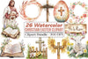 Christian Rustic Easter Clipart Bundle