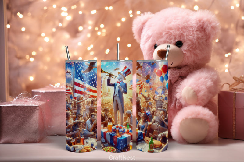 4th of July Tumbler Wrap Bundle 109 - CraftNest - Digital Crafting and Art