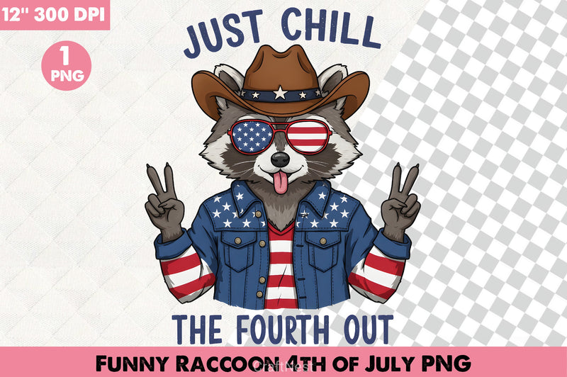 Funny Raccoon 4th of July Clipart Bundle - CraftNest - Digital Crafting and Art