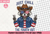 Funny Raccoon 4th of July Clipart Bundle