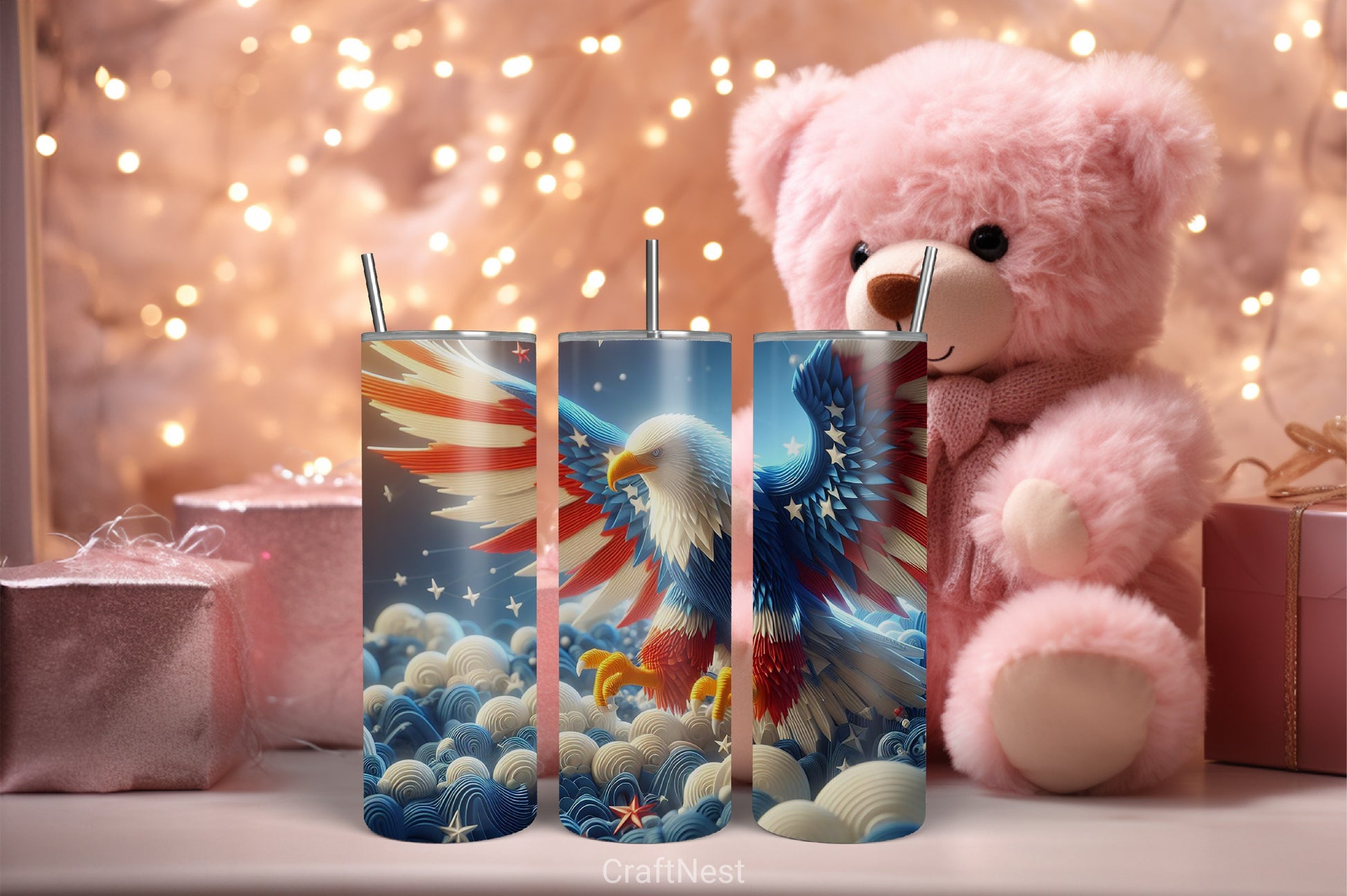 4th of July Tumbler Wrap Bundle 1 - CraftNest - Digital Crafting and Art
