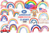 Rainbow 4th of July Clipart Bundle