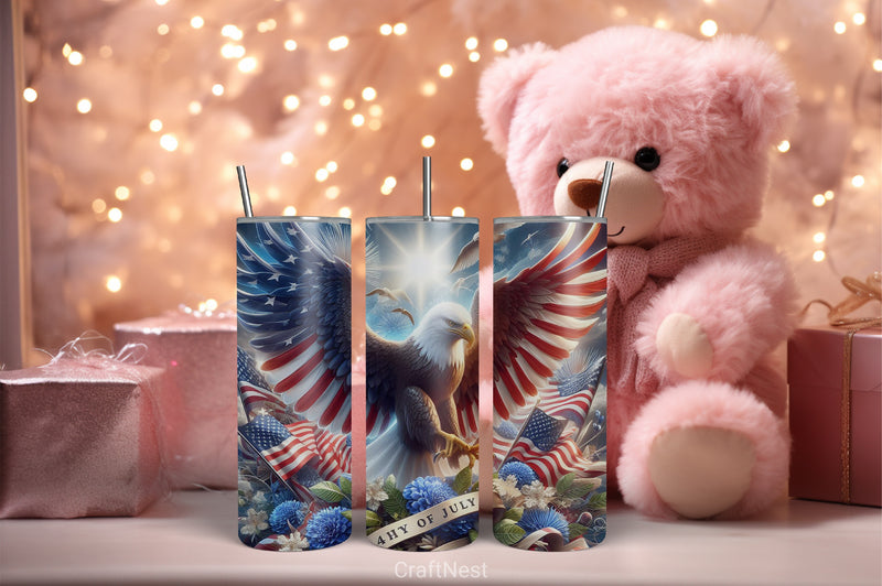 4th of July Tumbler Wrap Bundle 4 - CraftNest - Digital Crafting and Art