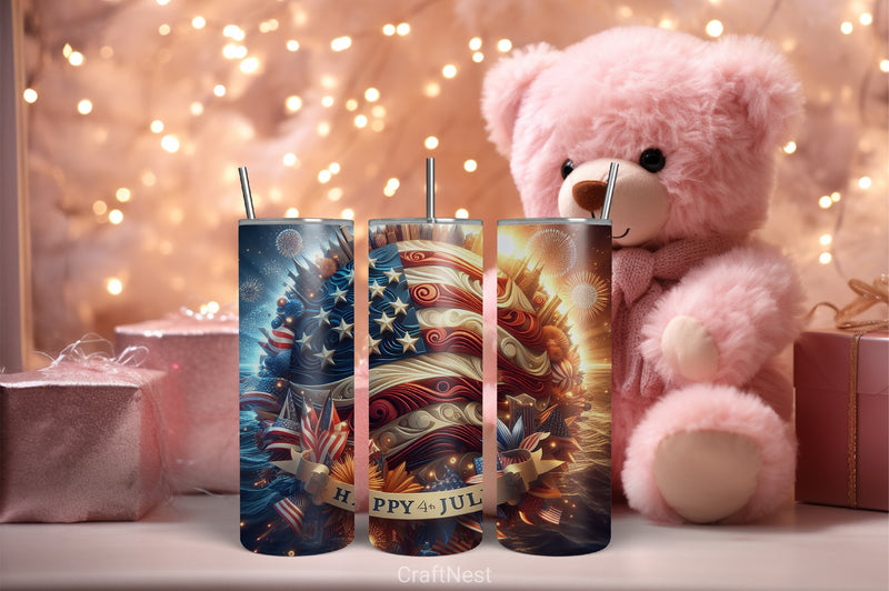 4th of July Tumbler Wrap Bundle 93 - CraftNest - Digital Crafting and Art