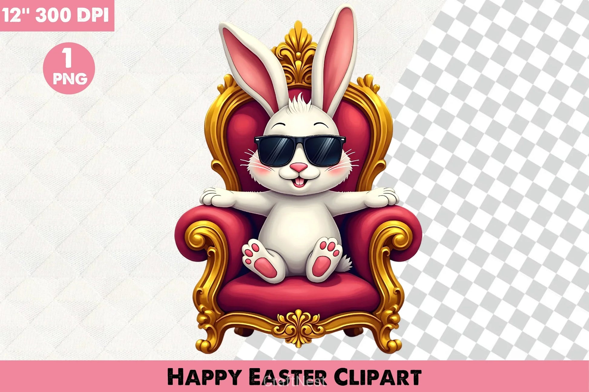 Happy Easter Clipart Bundle 18 - CraftNest - Digital Crafting and Art