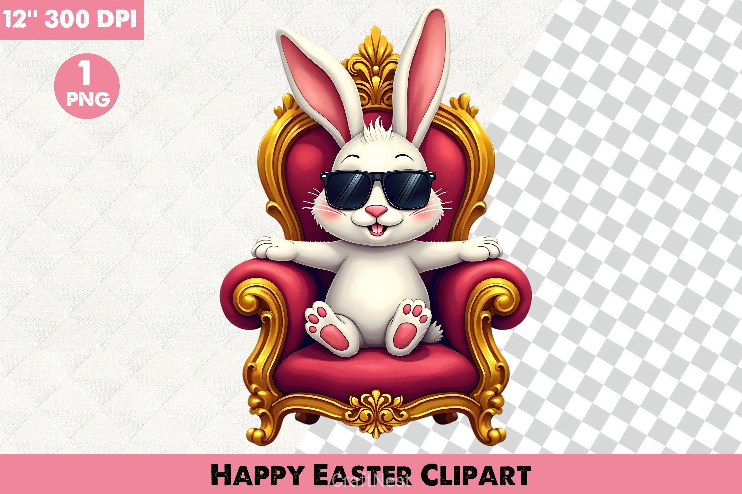 Happy Easter Clipart Bundle 18 - CraftNest - Digital Crafting and Art
