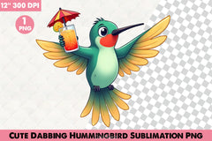 Cute Dabbing Hummingbird Clipart - CraftNest - Digital Crafting and Art
