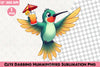 Cute Dabbing Hummingbird Clipart