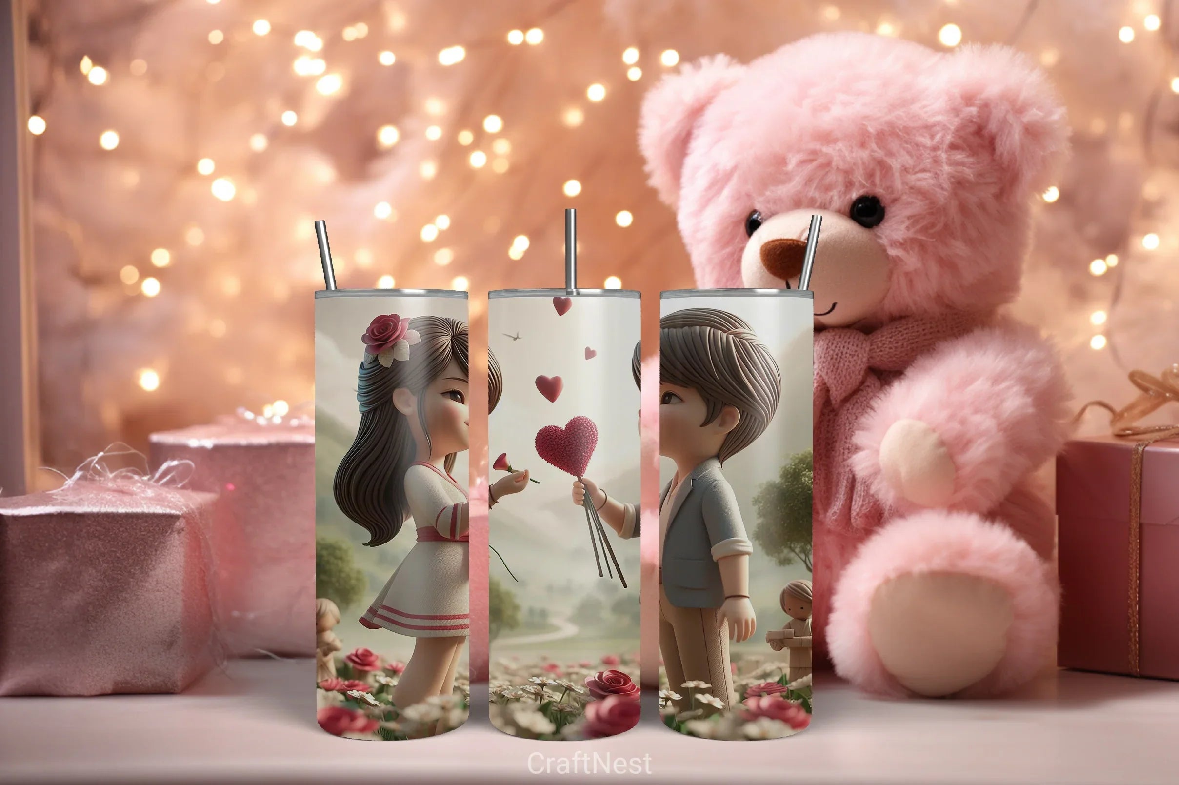 Valentine Tumbler Wrap Bundle 75 - CraftNest - Digital Crafting and Art