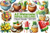 Summer Tropical Food Clipart Bundle 99