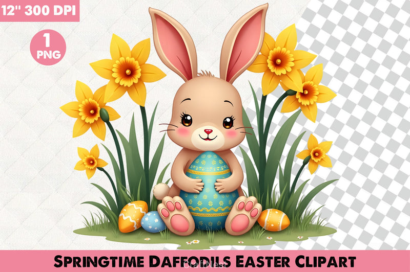 Springtime Daffodils Easter Clipart Bundle 3 - CraftNest - Digital Crafting and Art