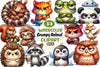 Grumpy Animal Clipart Bundle