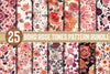 Boho Rose Tones Pattern Clipart Bundle