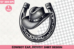 Cowboy Cap Howdy Shirt Clipart Bundle - CraftNest - Digital Crafting and Art