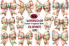 Easter Coquette Bow Clipart Bundle