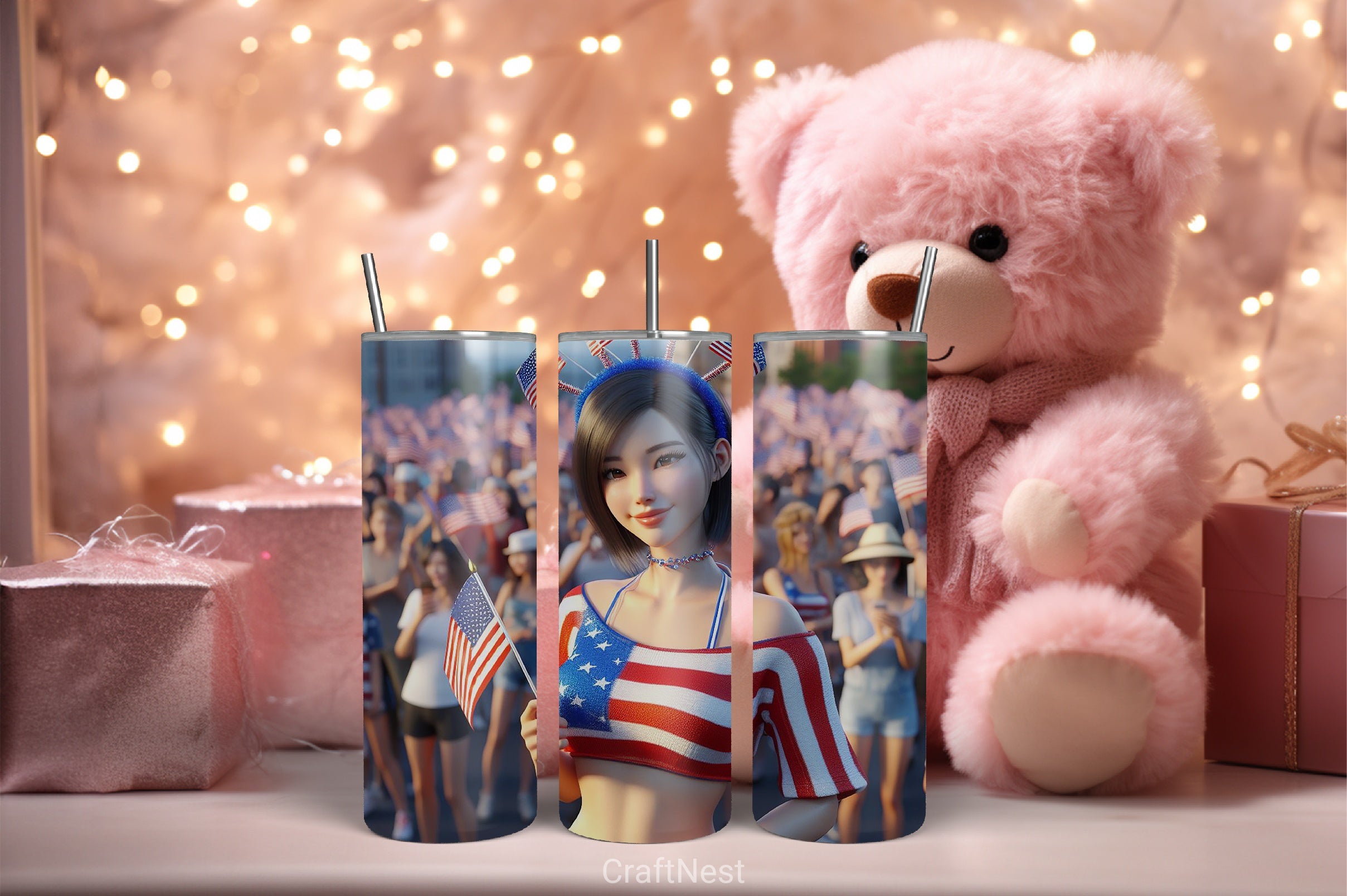 4th of July Tumbler Wrap Bundle 52 - CraftNest - Digital Crafting and Art