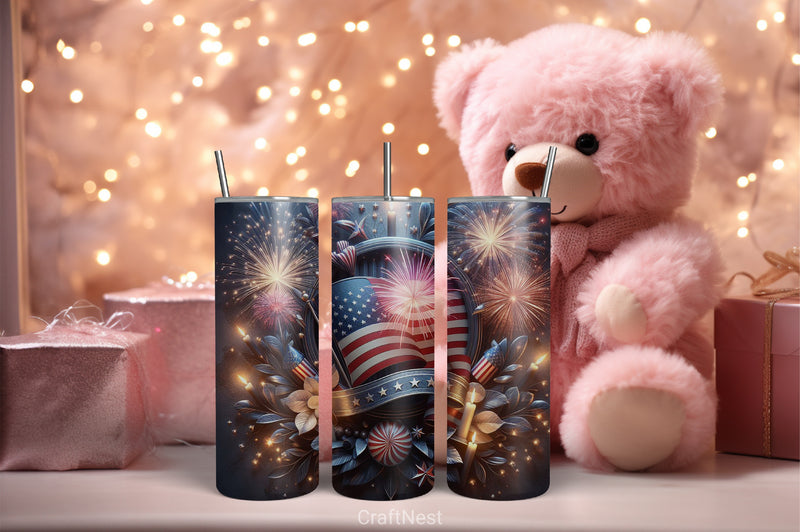 4th of July Tumbler Wrap Bundle 40 - CraftNest - Digital Crafting and Art