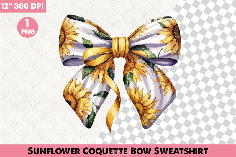 Sunflower Bow Sweatshirt Clipart Bundle - CraftNest - Digital Crafting and Art