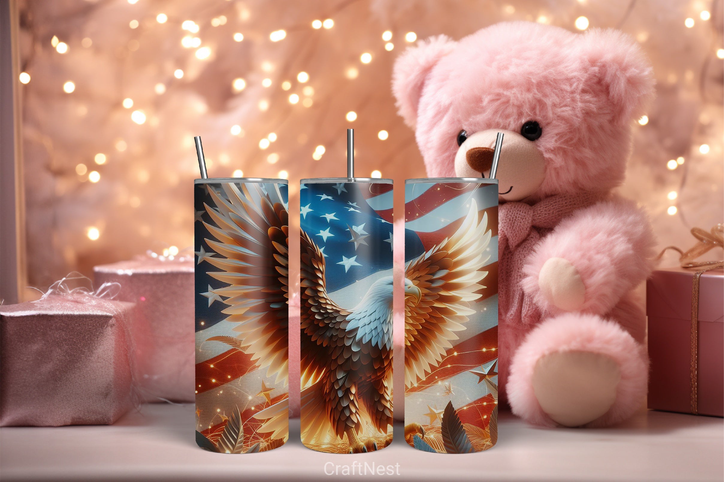 4th of July Tumbler Wrap Bundle 13 - CraftNest - Digital Crafting and Art