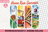 Baseball Summer Collage Clipart Bundle