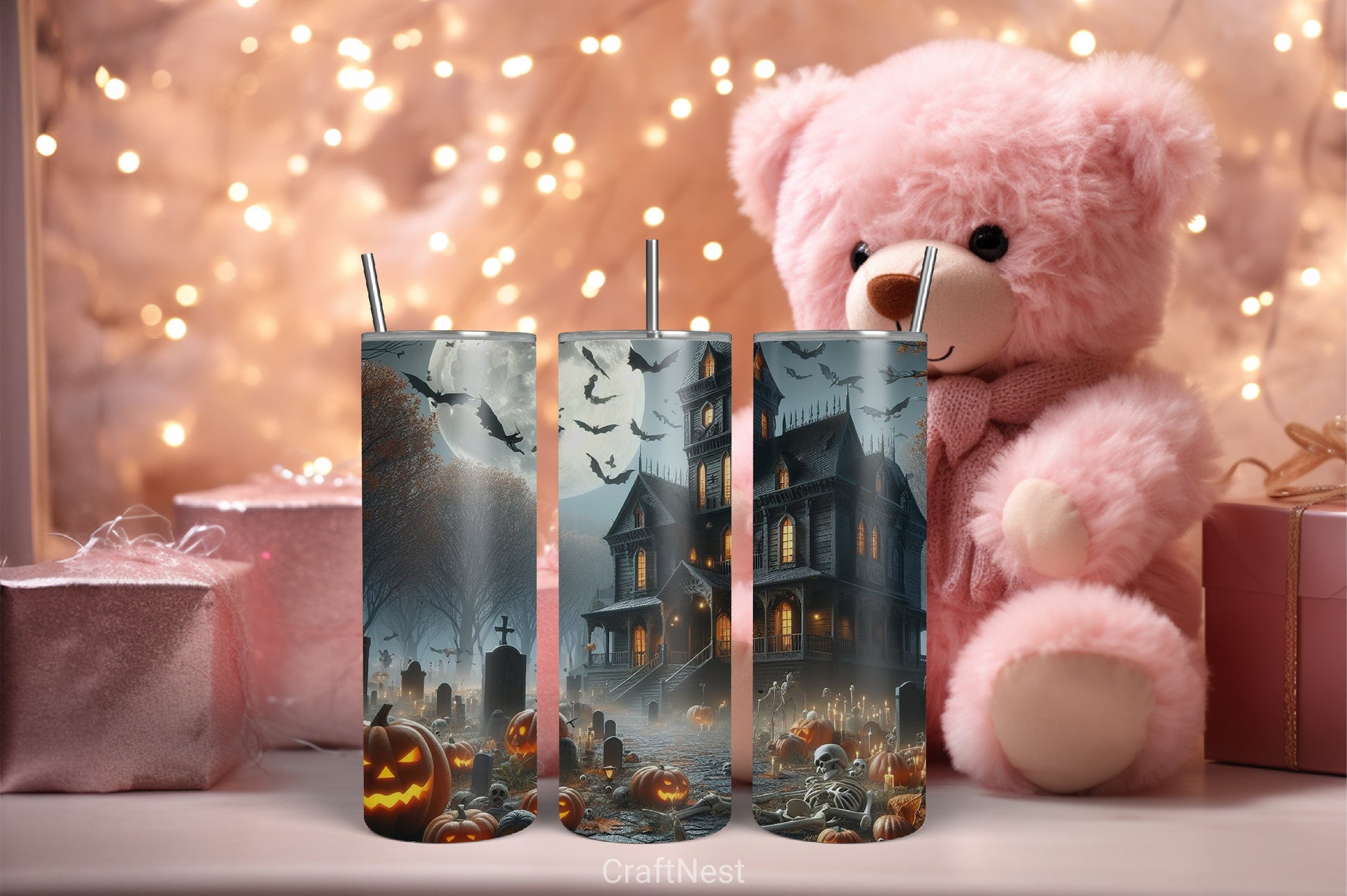 Halloween Tumbler Wrap Bundle 33 - CraftNest - Digital Crafting and Art