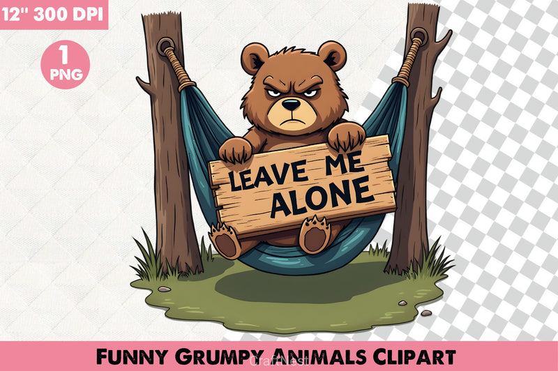 Grumpy Animals Clipart Bundle 8 - CraftNest - Digital Crafting and Art