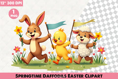 Springtime Daffodils Easter Clipart Bundle - CraftNest - Digital Crafting and Art