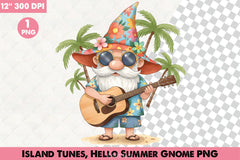 Island Tunes Summer Gnome Clipart Bundle 2 - CraftNest - Digital Crafting and Art